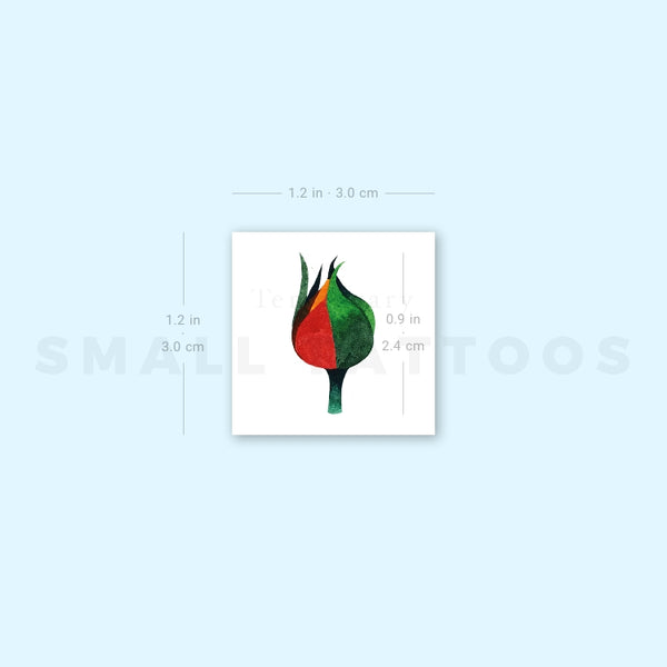 Rose Bud Temporary Tattoo by Zihee (Set of 3)