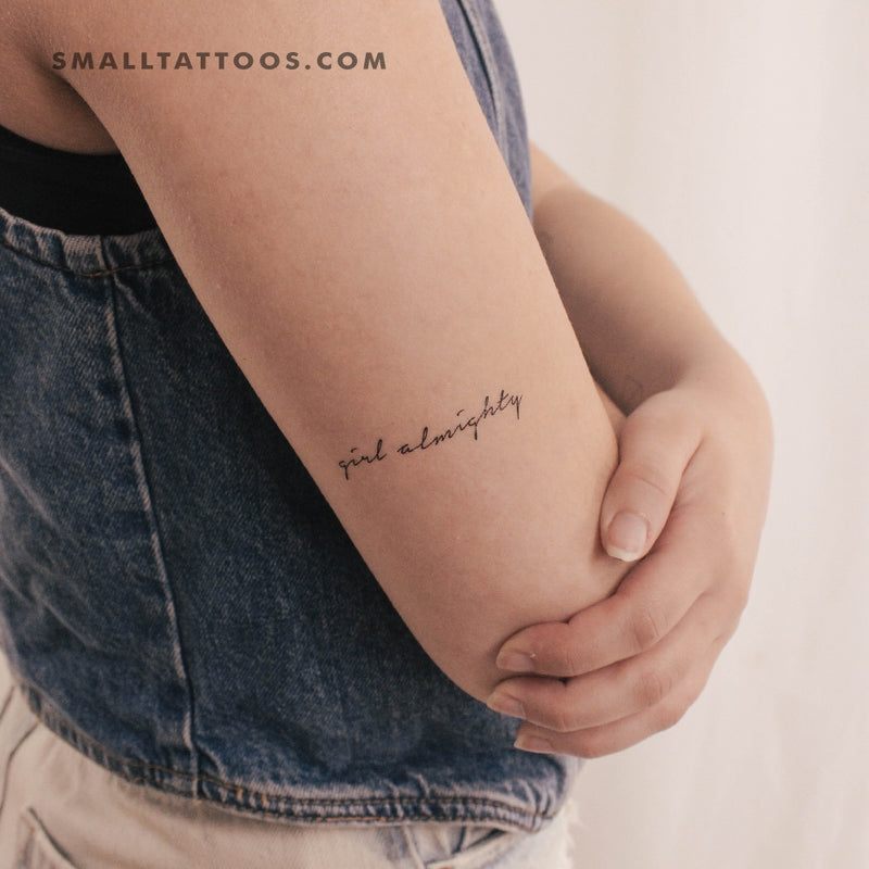 Girl Almighty Temporary Tattoo (Set of 3)