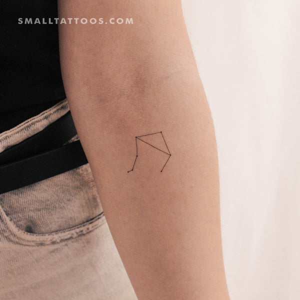 Small Libra Constellation Temporary Tattoo (Set of 3)