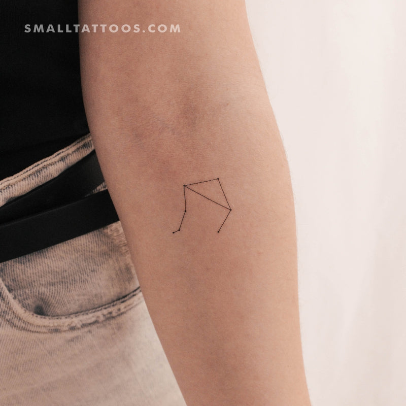 Small Libra Constellation Temporary Tattoo (Set of 3)