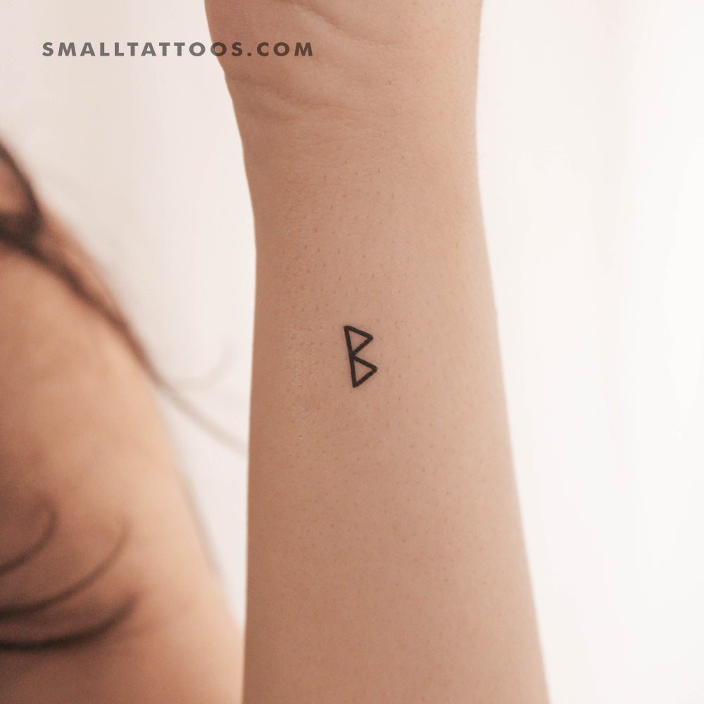 Tatuaje temporal de la runa Berkanan (juego de 3)