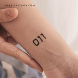 011 Temporary Tattoo (Set of 3)