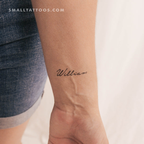 William Temporary Tattoo (Set of 3)