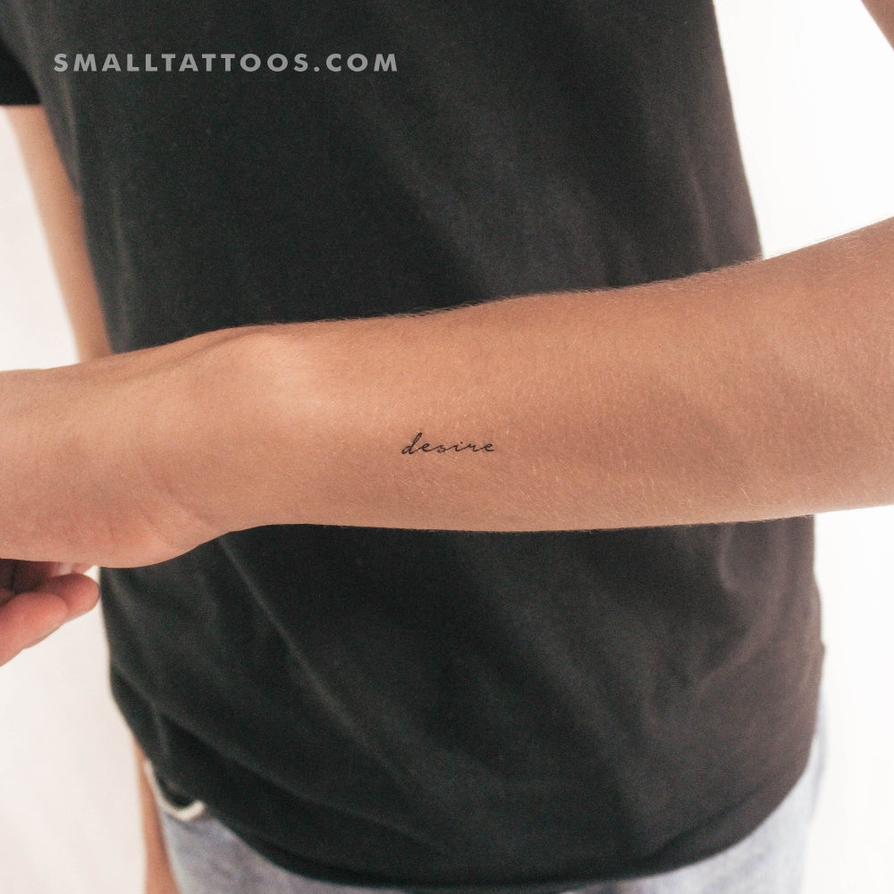 Tatuaje temporal "Desire" (juego de 3)