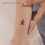 Chi Rho Temporary Tattoo (Set of 3)