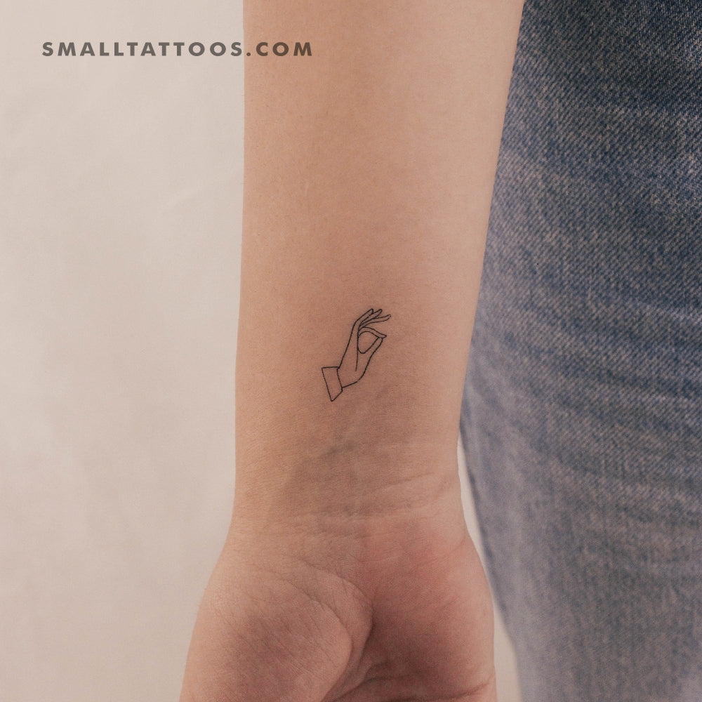 Tatuaje Temporal Vitarka Mudra (Conjunto de 3)