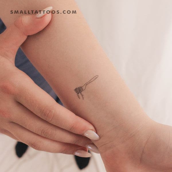 Spaghetti Fork Temporary Tattoo (Set of 3)