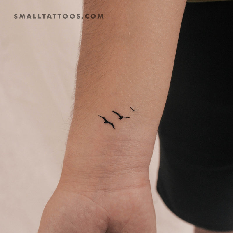 Three Birds Temporary Tattoo (Set of 3)