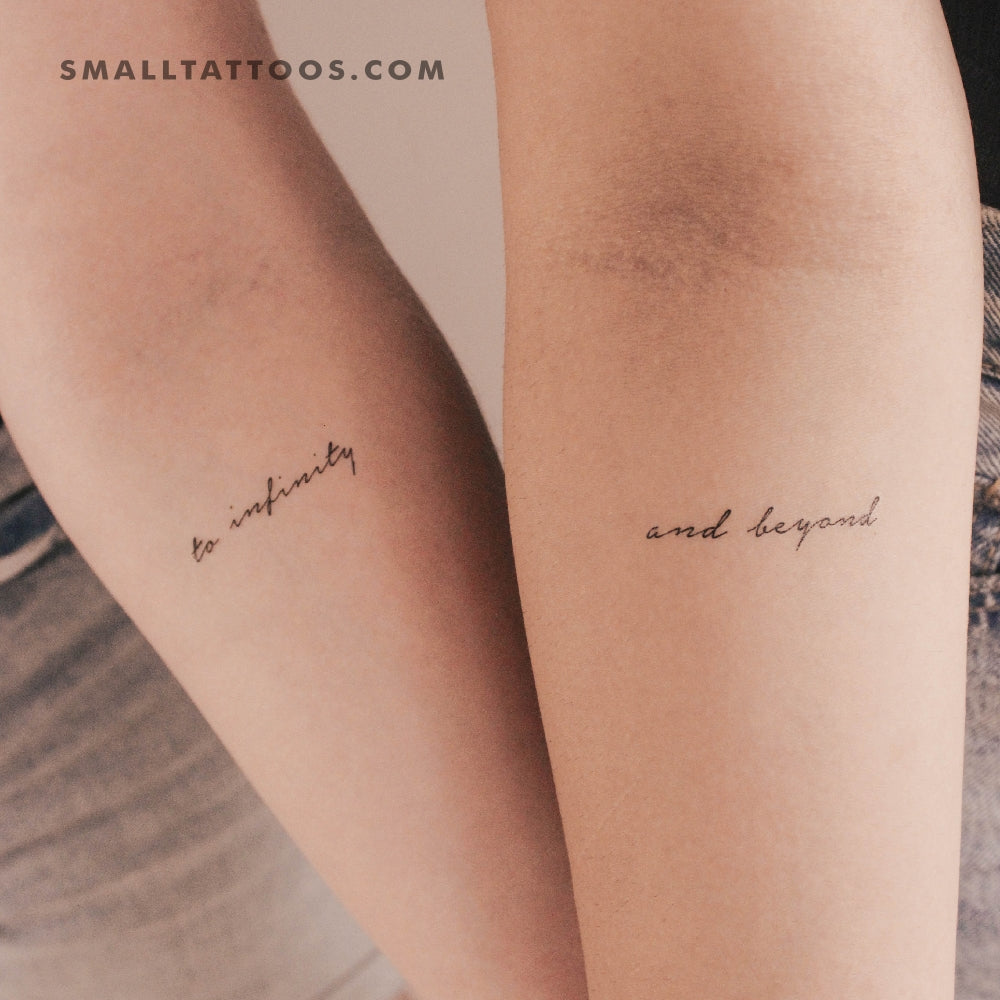 Tatuajes temporales "Hasta el infinito y más allá" (juego de 3)