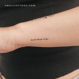 'Eunoia' Temporary Tattoo (Set of 3)