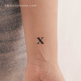 Madonna X Letter Temporary Tattoo (Set of 3)