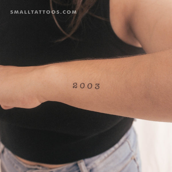 2003 Birth Year Temporary Tattoo (Set of 3)