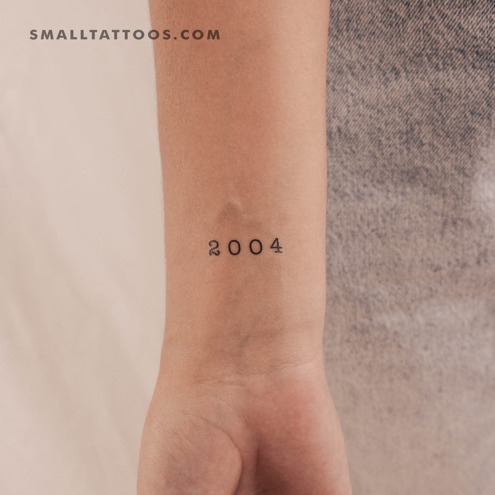 2004 Birth Year Temporary Tattoo (Set of 3)