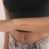 2009 Birth Year Temporary Tattoo (Set of 3)