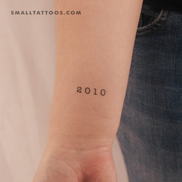 2010 Birth Year Temporary Tattoo (Set of 3)