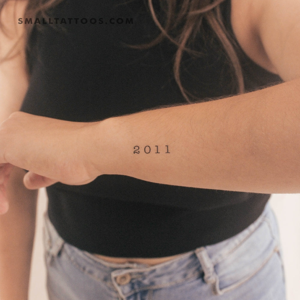 2011 Birth Year Temporary Tattoo (Set of 3)
