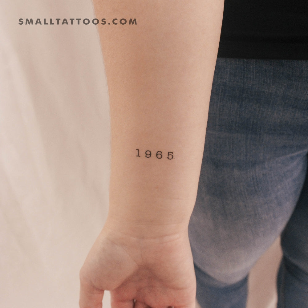 Tatuaje temporal del año de nacimiento 1965 (juego de 3)