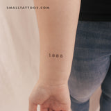 1965 Birth Year Temporary Tattoo (Set of 3)