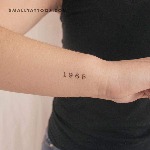 1965 Birth Year Temporary Tattoo (Set of 3)