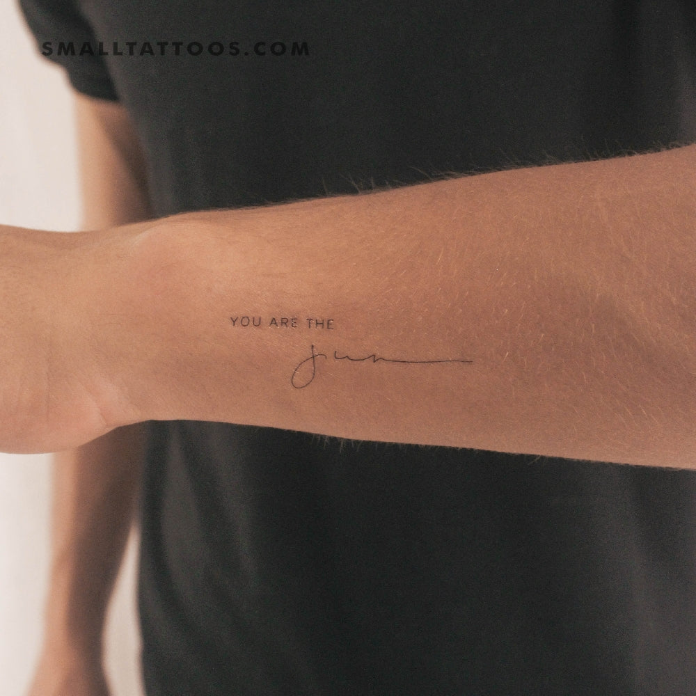 Tatuaje temporal "Eres el sol" de Harmlessberry (juego de 3)
