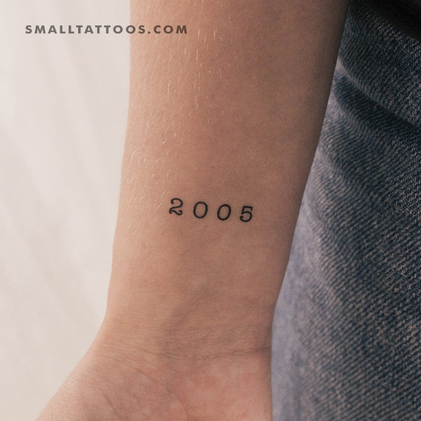 2005 Birth Year Temporary Tattoo (Set of 3)