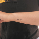 2007 Birth Year Temporary Tattoo (Set of 3)