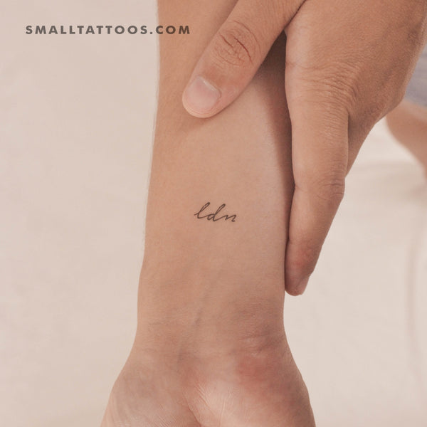 Handwritten LDN Temporary Tattoo (Set of 3)