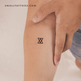 Connect Symbol Temporary Tattoo (Set of 3)