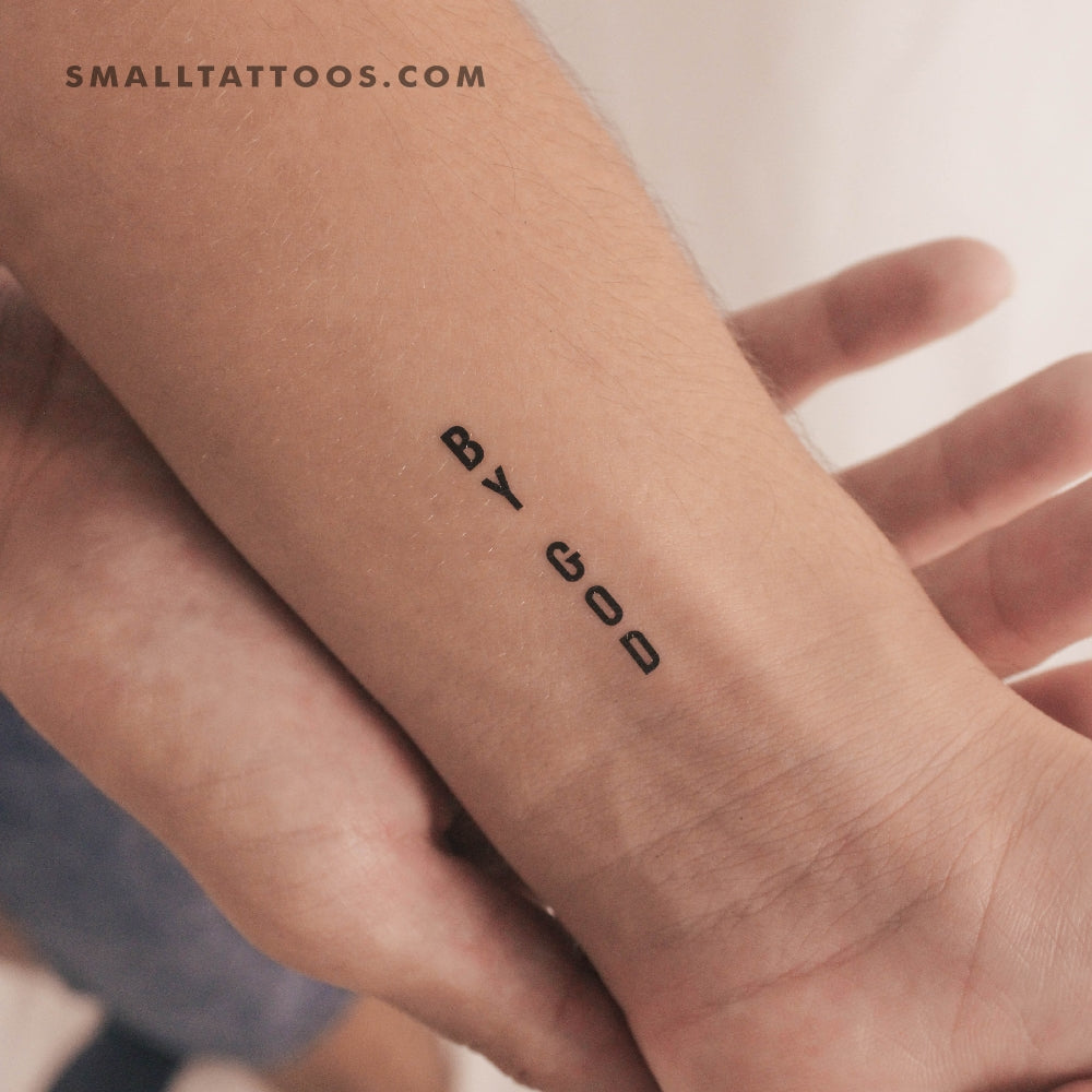 Tatuaje temporal de Dios (juego de 3)