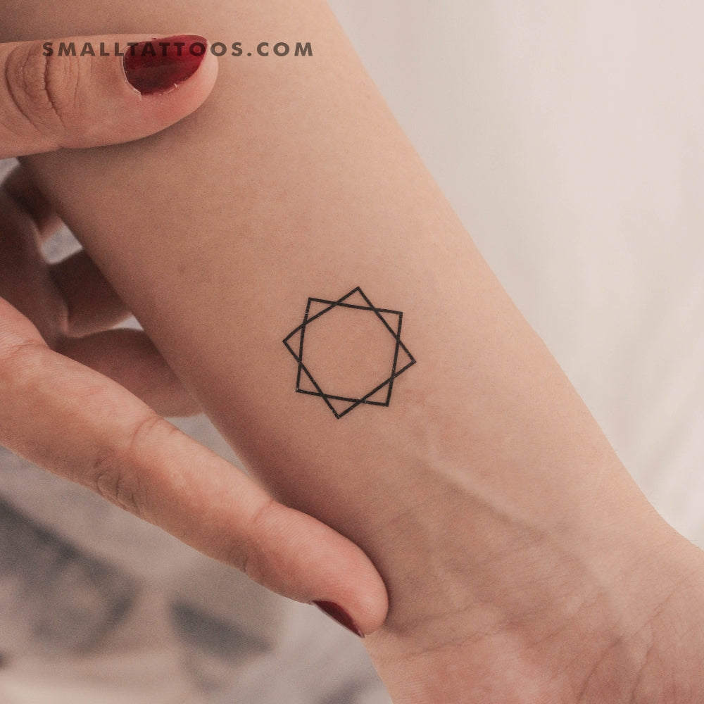 Tatuaje temporal de la estrella de Lakshmi (juego de 3)