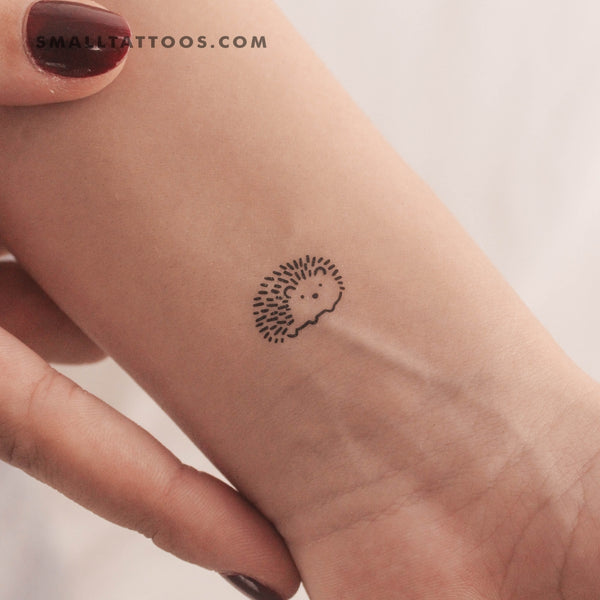 Mini Hedgehog Temporary Tattoo (Set of 3)