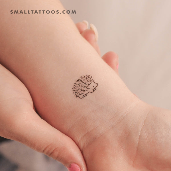 Small Hedgehog Temporary Tattoo (Set of 3)