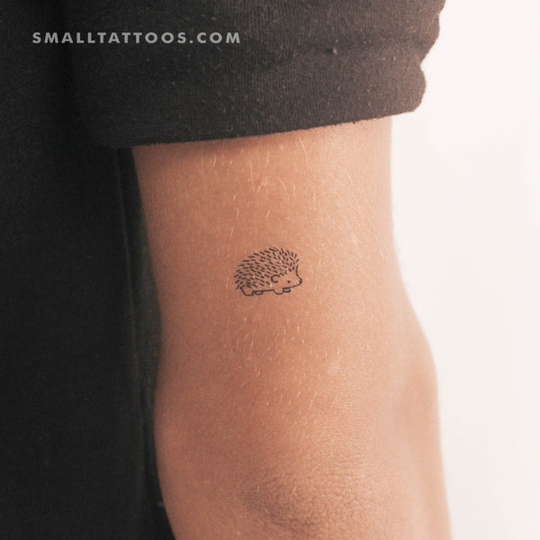 Small Hedgehog Temporary Tattoo (Set of 3)