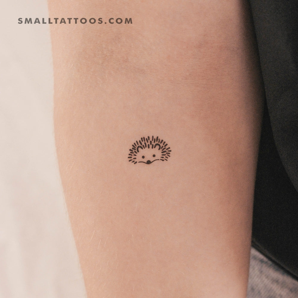 Tatuaje temporal de cara de erizo (juego de 3)