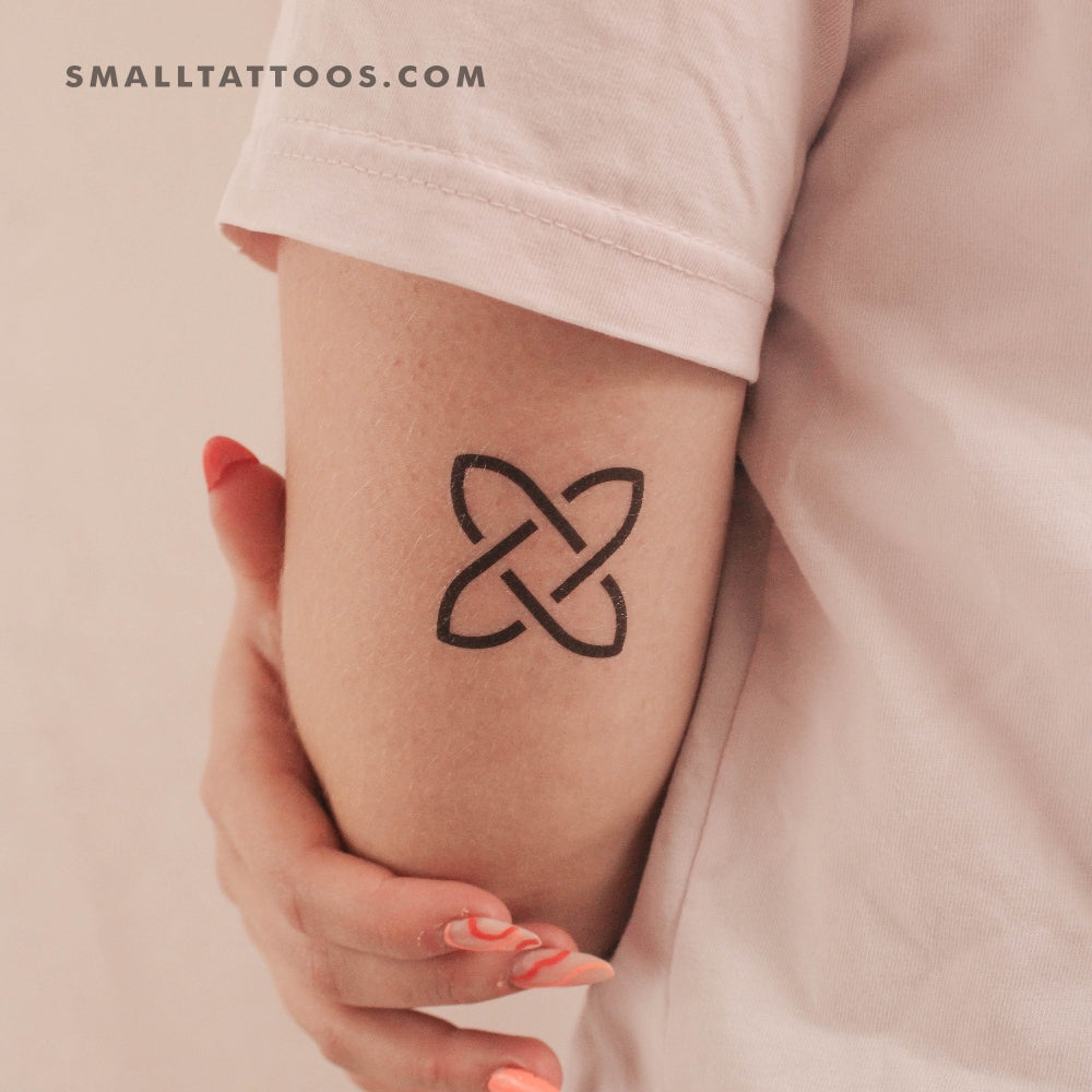 Tatuaje temporal del nudo de Salomón - Juego de 3