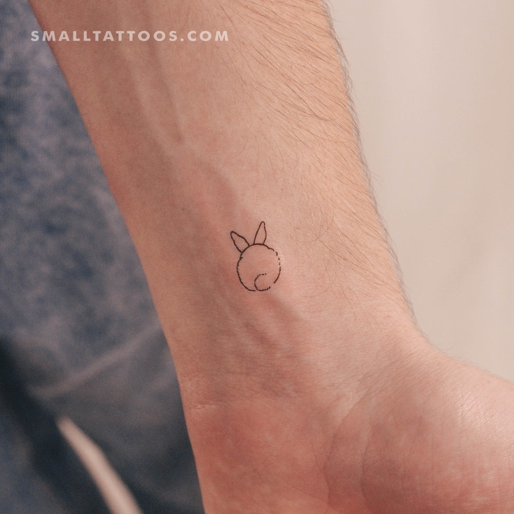 Tatuaje temporal de cola de conejo (juego de 3)