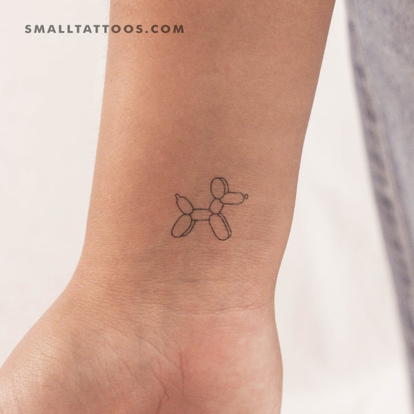 Balloon Dog Temporary Tattoo (Set of 3)