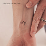 Ily Temporary Tattoo (Set of 3)