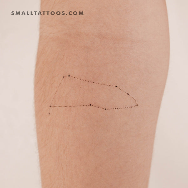 Minimalist Capricornus Constellation Temporary Tattoo by Puntuak (Set of 3)