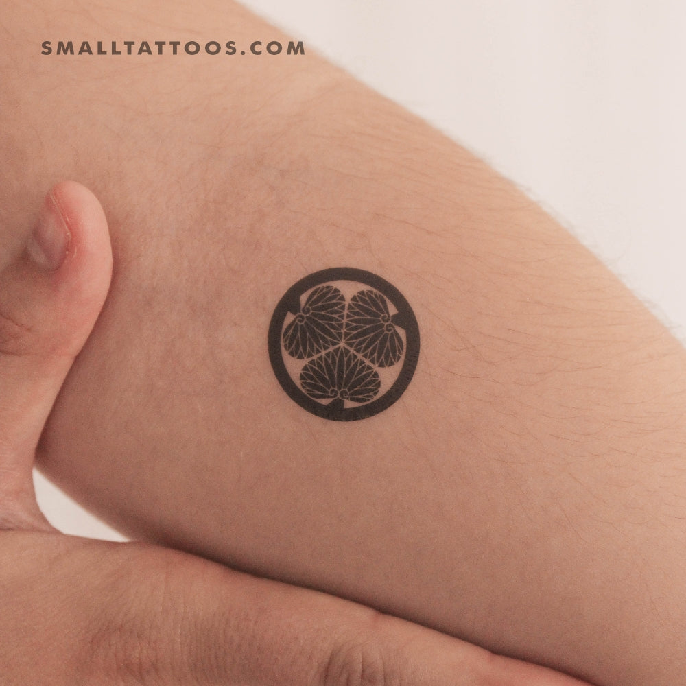 Tatuaje temporal de malvarrosa (juego de 3)