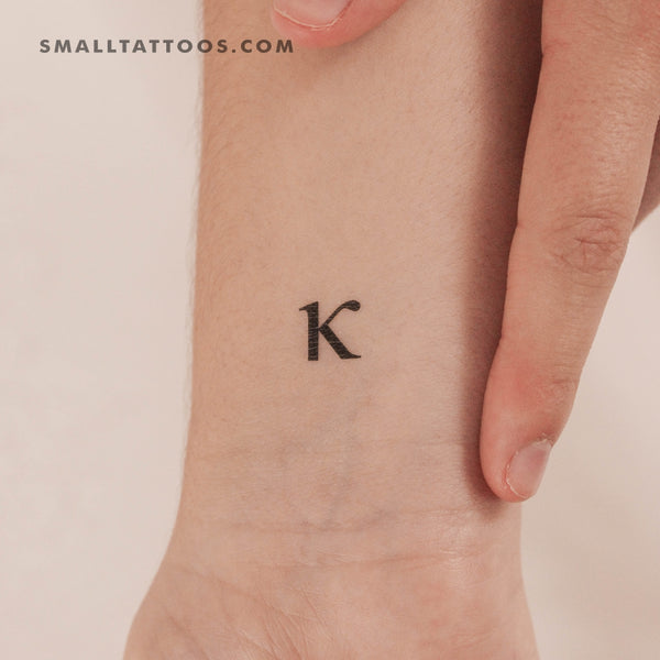 Kappa κ Temporary Tattoo (Set of 3)