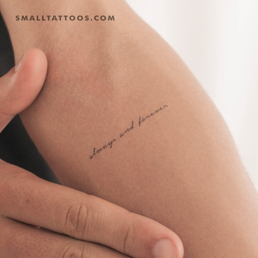 Tatuaje temporal "Always And Forever" (juego de 3)
