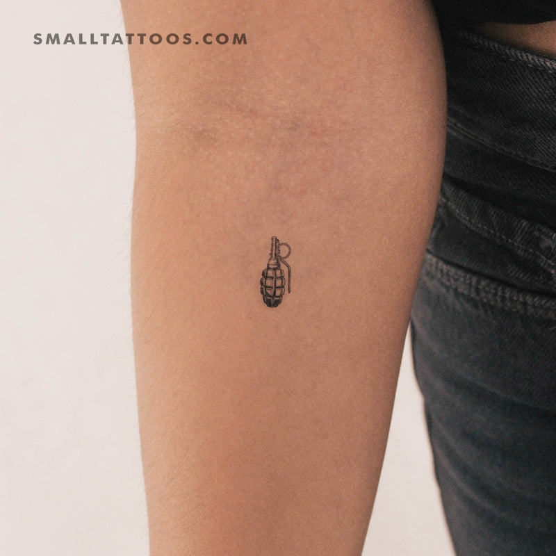 Grenade Temporary Tattoo (Set of 3)