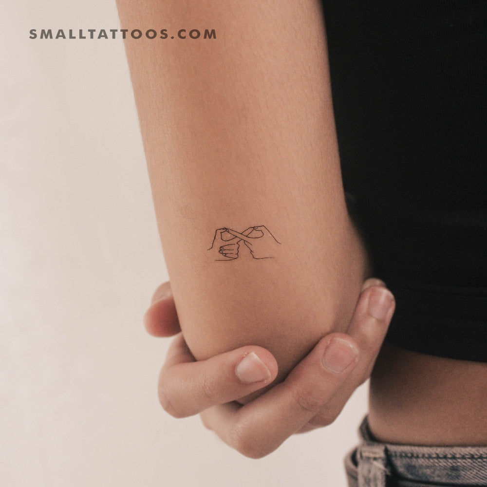 Tatuaje temporal con gesto de infinito (juego de 3)