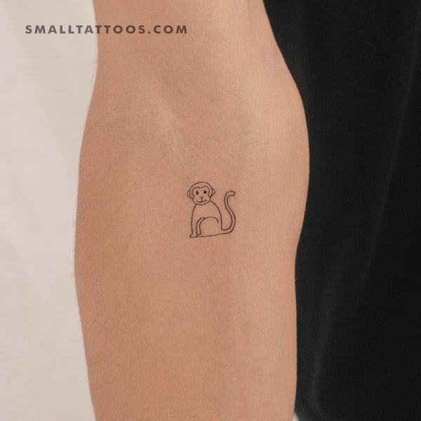 Monkey Temporary Tattoo (Set of 3)