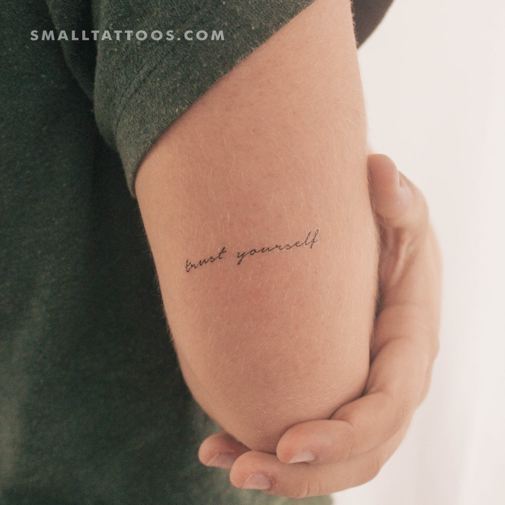 Tatuaje temporal "Confía en ti mismo" (juego de 3)