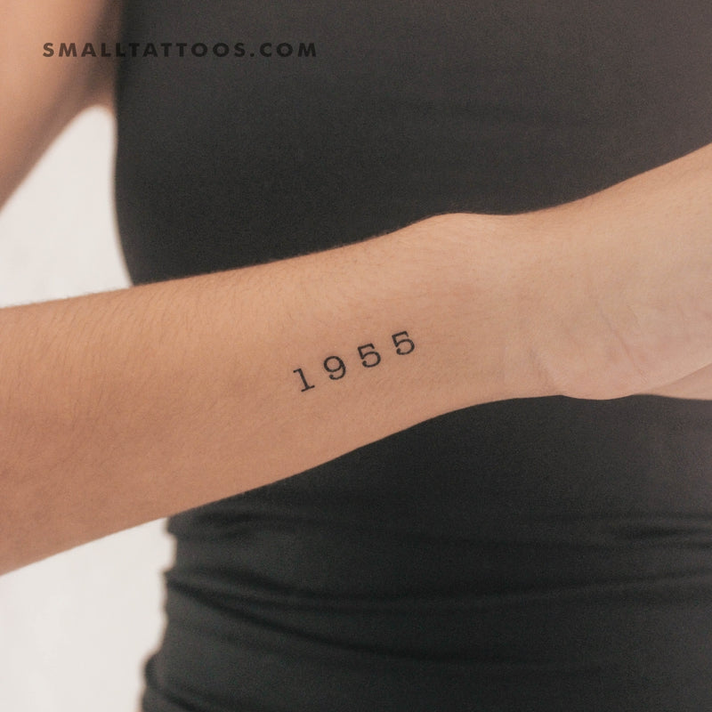 1955 Birth Year Temporary Tattoo (Set of 3)