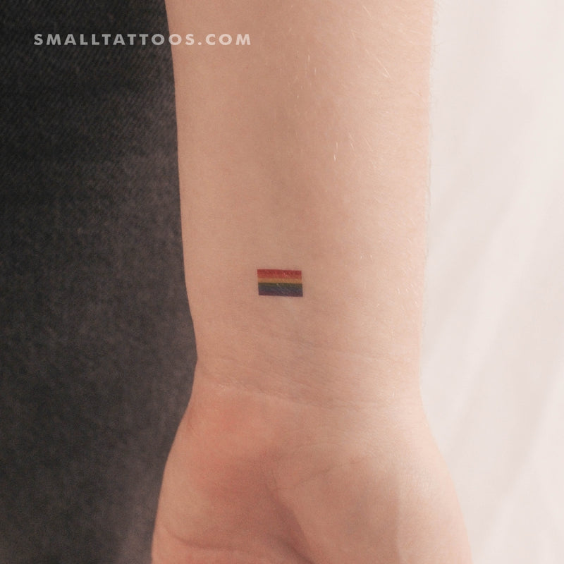 Rainbow Flag Temporary Tattoo (Set of 3)