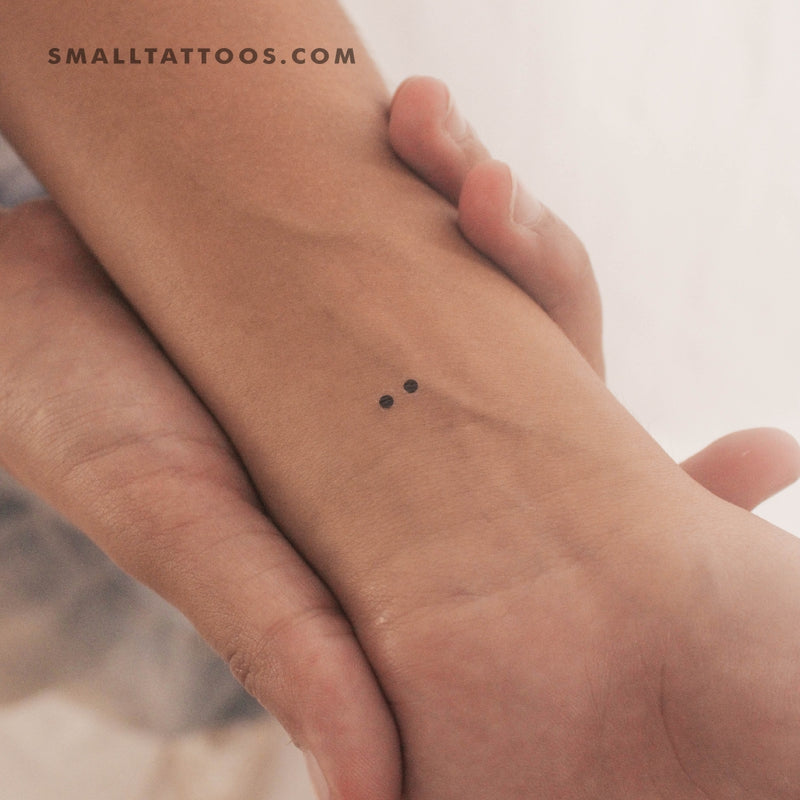 Morse Code I Temporary Tattoo (Set of 3)