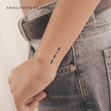 Morse Code Q Temporary Tattoo (Set of 3)